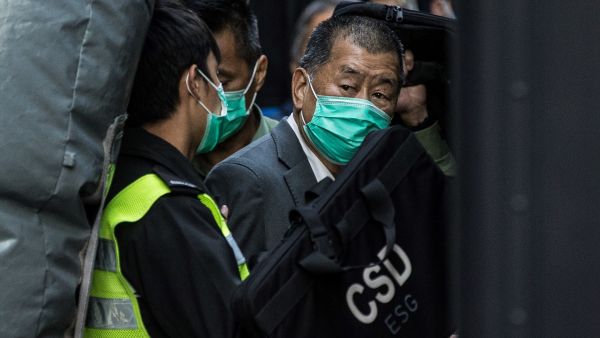 A Hong Kong court on Monday sentenced businessman and pro-democracy activist Jimmy Lai