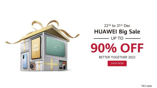 Huawei Big Sale Delivers Massive Discounts up to 90% And Special Offers Across a Wide Range of Huawei Products