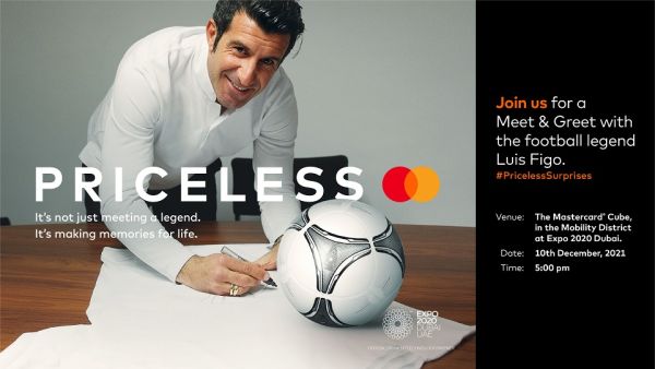 Mastercard Brings Football Legend and the UEFA Champions League Trophy to Expo 2020 Dubai as Part of Its Priceless Surprises