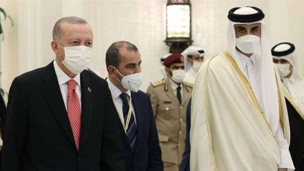 أمير قطر والرئيس التركي