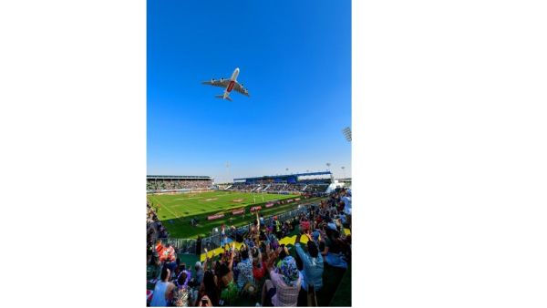 Emirates A380 Soars Over the Sevens Stadium With Dazzling Flypast, To Celebrate the Uae’s 50th Jubilee