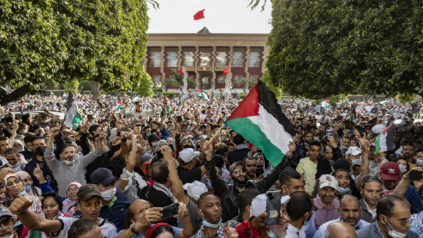 protest in Rabat