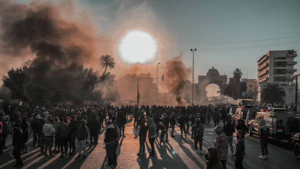 Protests outside Baghdad's Green Zone