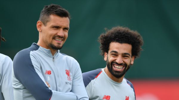 صورة أرشيفية لمحمد صلاح (يمين) وديان لوفرين