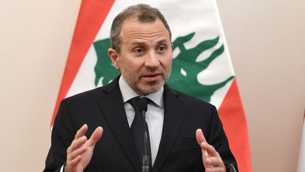 Lebanese Foreign Minister Gebran Bassil address a press conference after a signing ceremony of a diplomatic cooperation agreement at the Trade Minstry in Budapest on November 26, 2019. / AFP / Attila KISBENEDEK address a press conference after a signing ceremony of a diplomatic cooperation agreement at the Trade Minstry in Budapest on November 26, 2019. / AFP / Attila KISBENEDEK Lebanese Foreign Minister Gebran Bassil