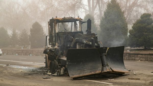 Dozens of corpses are lined up in morgue after Kazakhstan forces attacked protesters