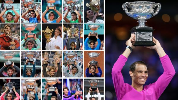 Rafael Nadal roared back from two sets down to win a titanic five-set duel with Daniil Medvedev and make history with "a special" 21st Grand Slam men's title in the Australian Open final on Sunday.