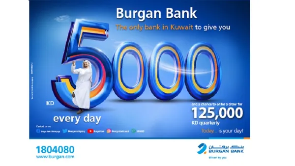 Burgan Bank Announces Names Of The Daily Lucky Winners Of Yawmi Account Draw