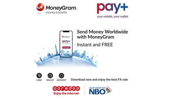 المحفظة الإلكترونية (pay+) من Ooredoo تُتيح للعملاء تحويل الأموال دولياً بكل سهولة 