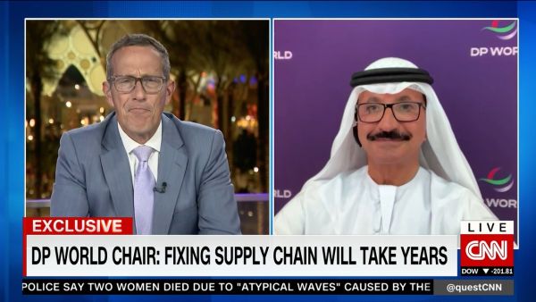 DP World Chair Tells CNN: Fixing Supply Chain Will Take Years