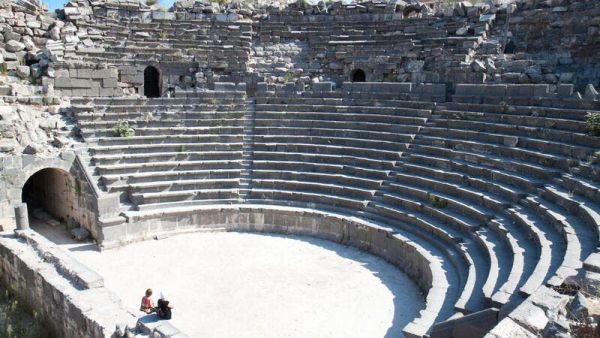 An ancient theater in Umm Qais 