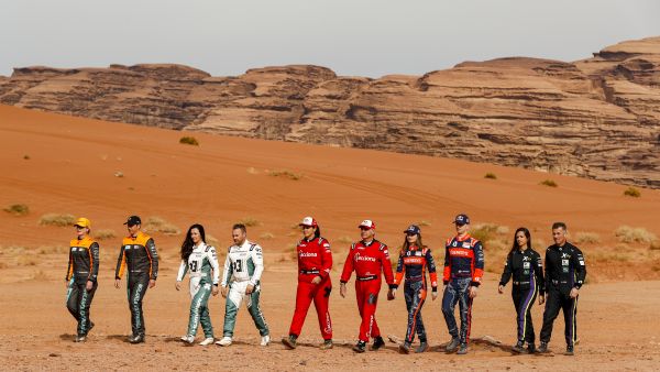 During the event ACCIONA|sainz Xe Team Returns To Saudi Desert To Start The Second Extreme E Season