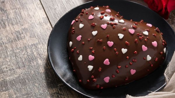 كعكة شوكولاتة الفلانتين (نباتية)