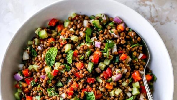 سلطة العدس الصحية