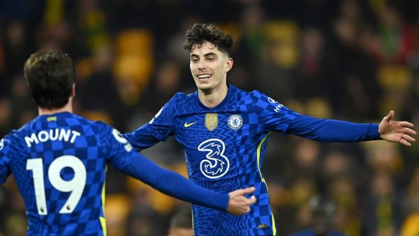 هافيرتس يواصل التألق ويسجل هدفه الخامس في آخر 6 مباريات مع تشيلسي (المصدر: حساب تشيلسي على تويتر)