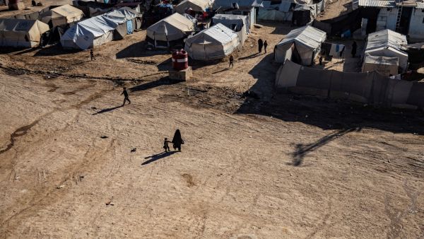 al-Hol camp in Syria