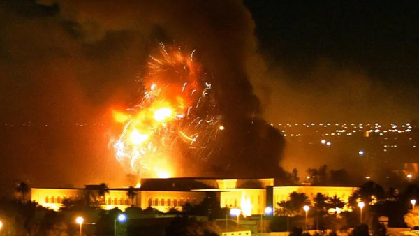 Baghdad's presidential palace bombed in 2003 