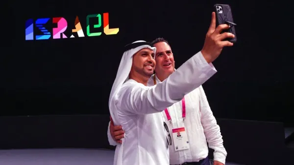 At the Israeli Pavilion in The UAE 