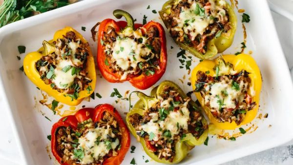 وصفة الفلفل المحشو المنخفضة بالكربوهيدرات