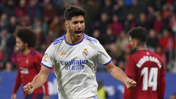 آسينسيو يقود ريال مدريد للتغلب على أوساسونا