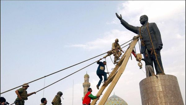 سقوط تمثال صدام