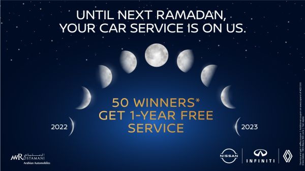 Arabian Automobiles Gives You the Chance To Win 1 Year Free Vehicle Maintenance Until 2023