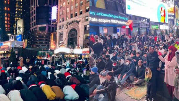  أول صلاة تراويح في تايمز سكوير