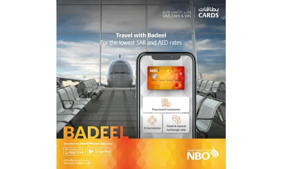 NBO Customers Can Enjoy Lowest Rates When Using Prepaid Badeel Travel Card 