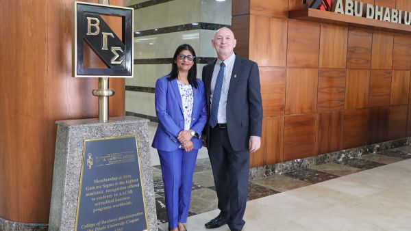 ADU College of Business Dean Professor Barry O’Mahony receives ‘Dean of the Year Award’