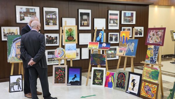During the event Abu Dhabi University Honors Winners of the 6th Edition of the “Arts for Autism” Competition