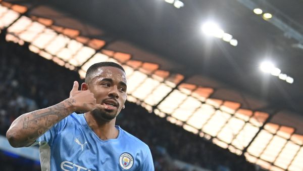 Manchester City's Brazilian striker Gabriel Jesus (Photo by Paul ELLIS / AFP)