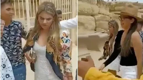 فتيات أجانب يحاولن الفرار أثناء تعرض عدد من الأشخاص لهن ومحاولة ملامسة أجسادهن