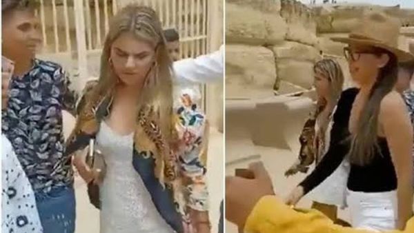 فتيات أجانب يحاولن الفرار أثناء تعرض عدد من الأشخاص لهن ومحاولة ملامسة أجسادهن