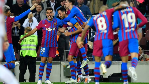 برشلونة في مهمة صعبة أمام ريال بيتيس اليوم (المصدر: أ ف ب)