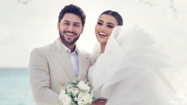 لين أبو شعر تتألق بفستان زفاف من المصمم رامي العلي لين أبو شعر تتألق بفستان زفاف من المصمم رامي العلي