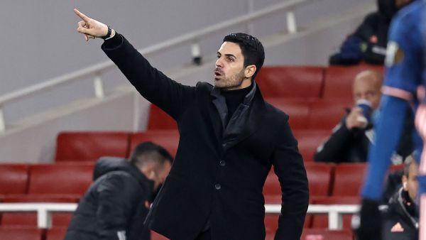 ميكيل آرتيتا مدرب آرسنال (المصدر: أ ف ب)