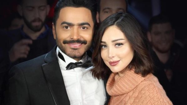 تامر حسني وبسمة بوسيل