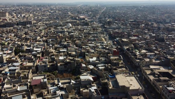 An ariel view of Mosul 