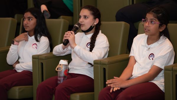 During the event Students at QF Use the Power of Communication To Take a Stand Against Bullying
