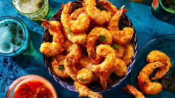 روبيان بجوز الهند في المقلاة الهوائية