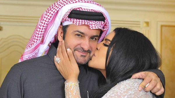أحلام تحتفل بذكرى زواجها من مبارك الهاجري