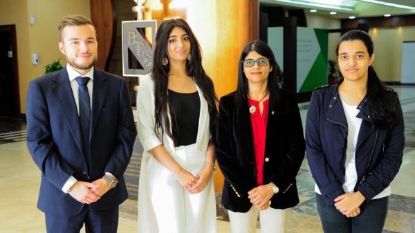 During the event Abu Dhabi University’s BGS Chapter receives the ‘Gold Outstanding Chapter’ award