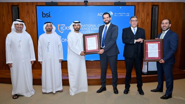During the event ADIB Awarded Customer Experience Certificate By The International Customer Experience Institute (Icxs)