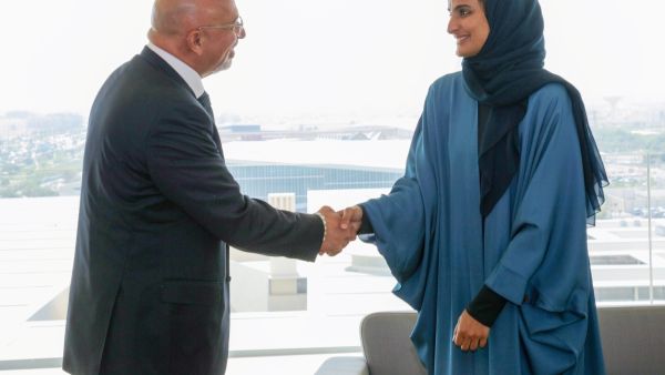 During the event Her Excellency Sheikha Hind Meets Uk Education Secretary At Qatar Foundation