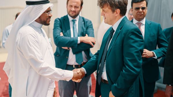 During the event ACCIONA Starts The Construction Of Jubail 3b Independent Water Project Plant