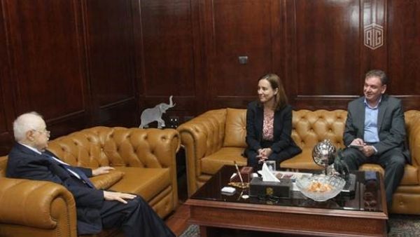 During the event Abu-Ghazaleh Receives Director of UNRWA Affairs in Jordan
