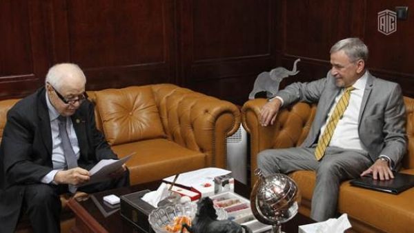 Dr. Talal Abu-ghazaleh And Brazilian Ambassador To Jordan Discuss Bilateral Relations