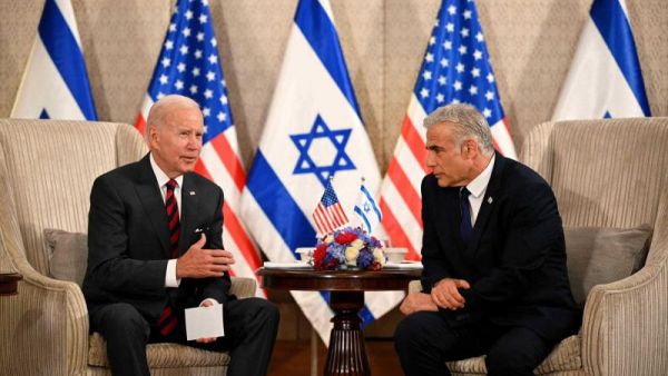 Biden (L) Lapid 