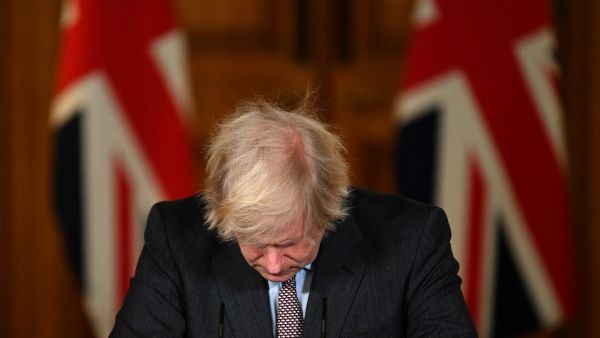 UK Prime Minister Boris Johnson.  (Photo by JUSTIN TALLIS / POOL / AFP) UK Prime Minister Boris Johnson