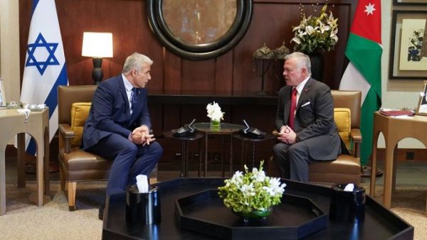 King Abdullah II meets Israeli Prime Minister